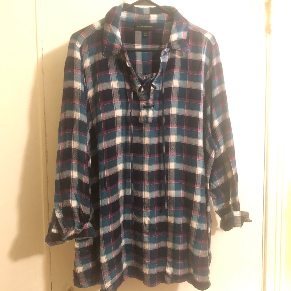 Plaid Tunic Top